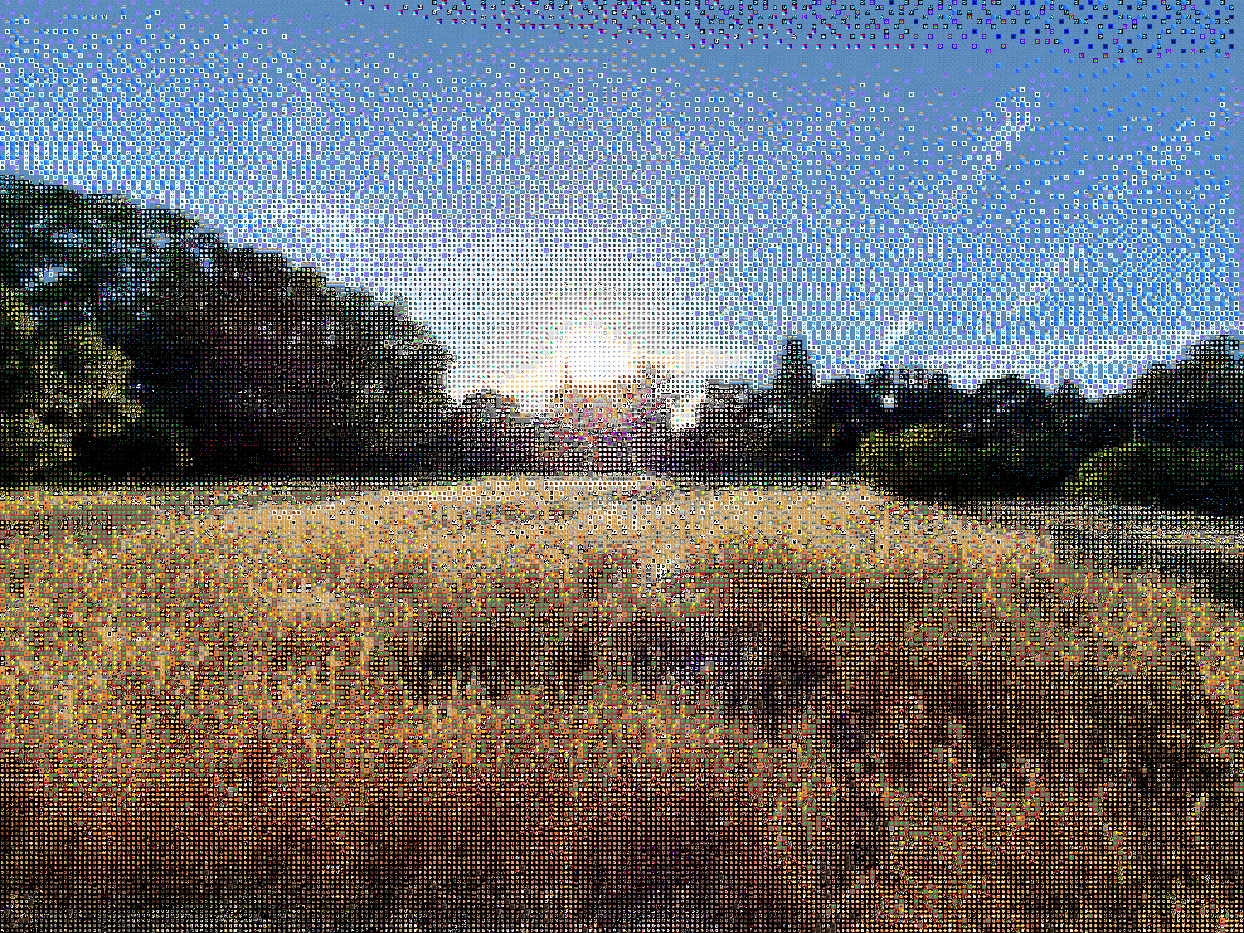 Another example output of a photo of a wheat field
