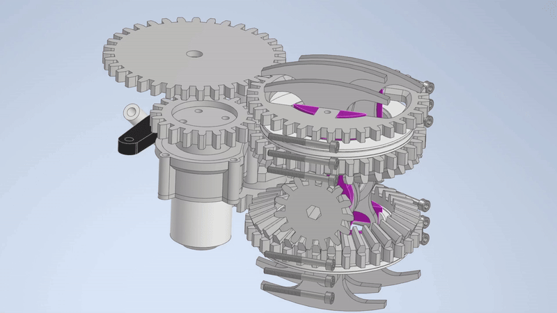  A demonstration of forwards drive in CAD