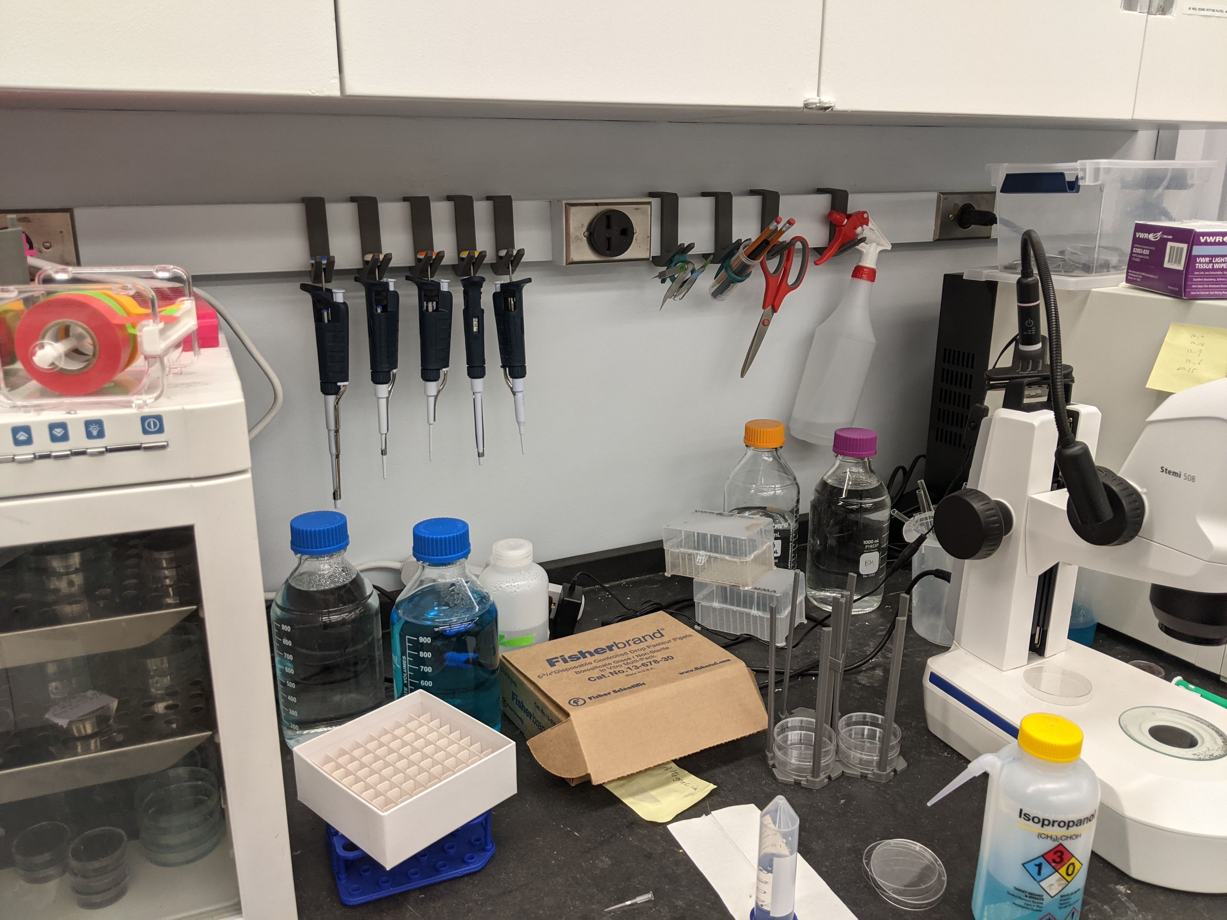 The three designs being used in the lab