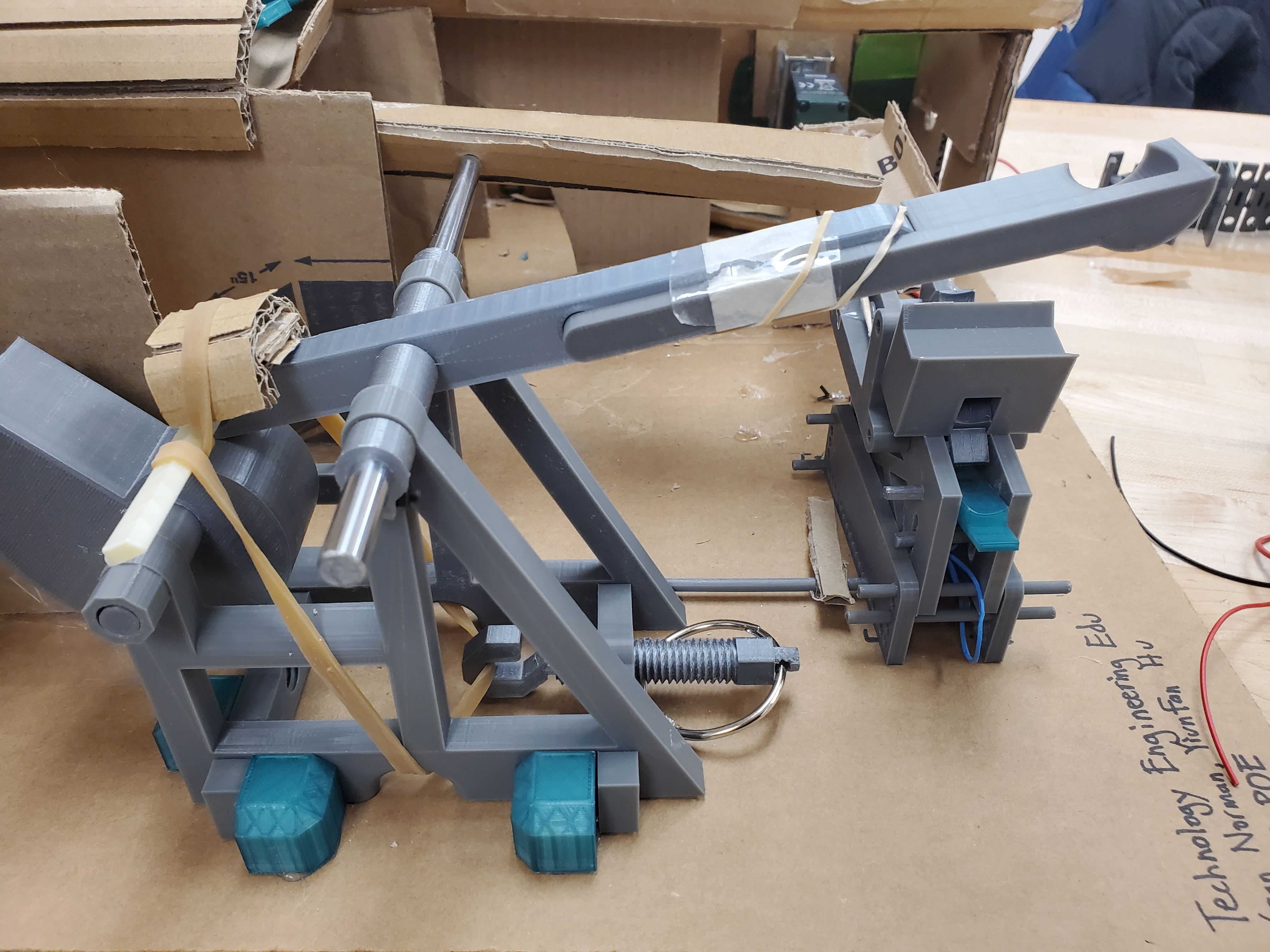 The completed catapult module