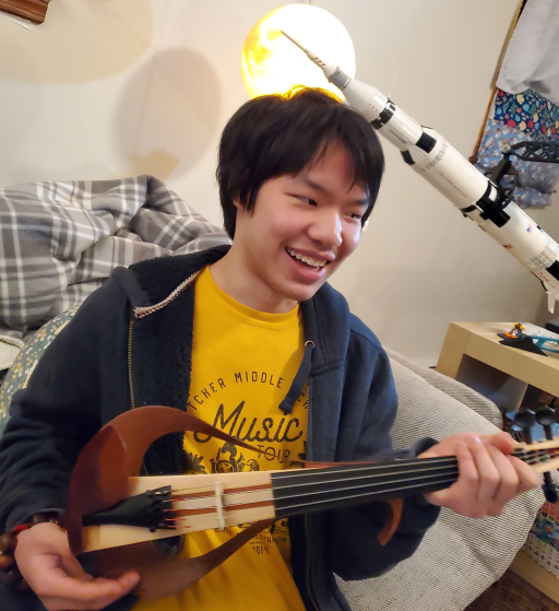 A picture of me with my electric violin