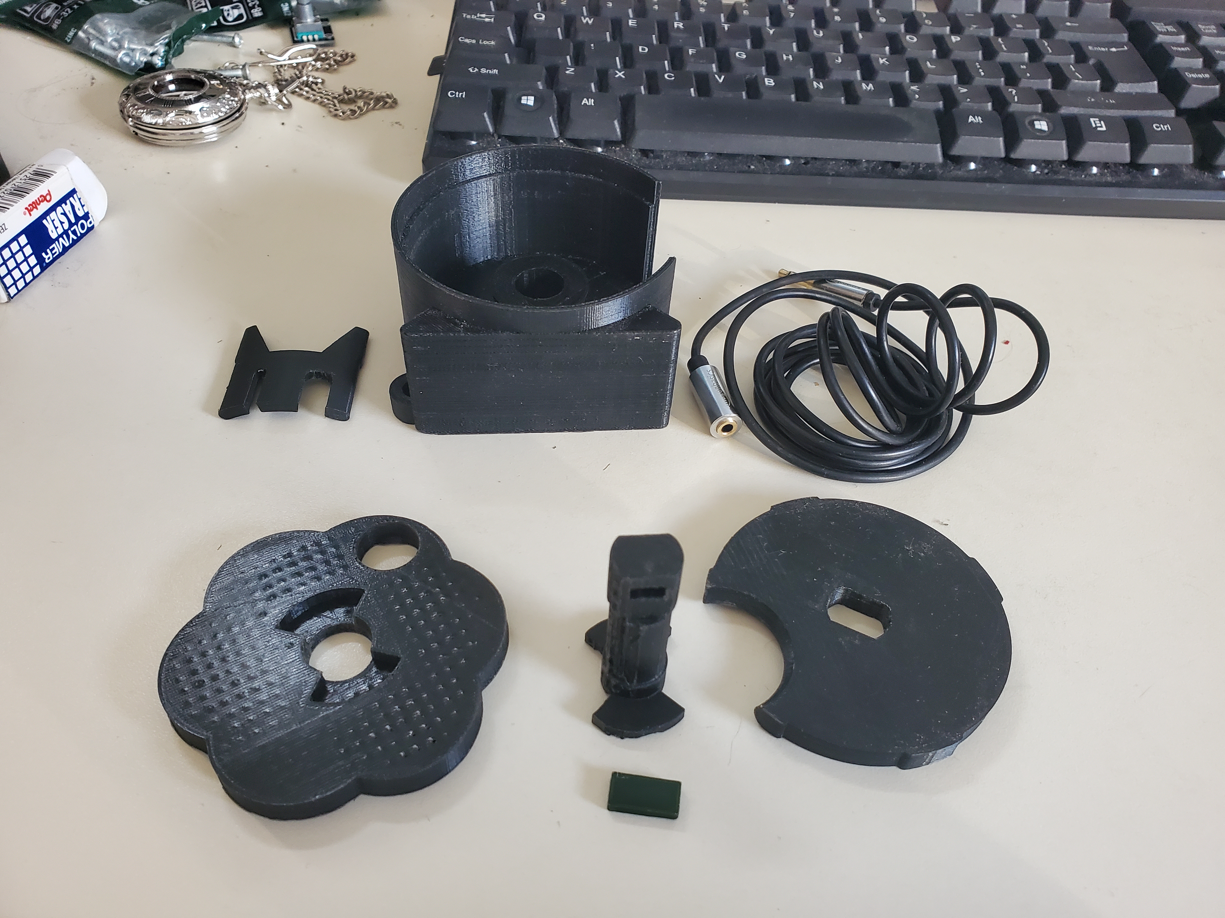 The disassembled coiler