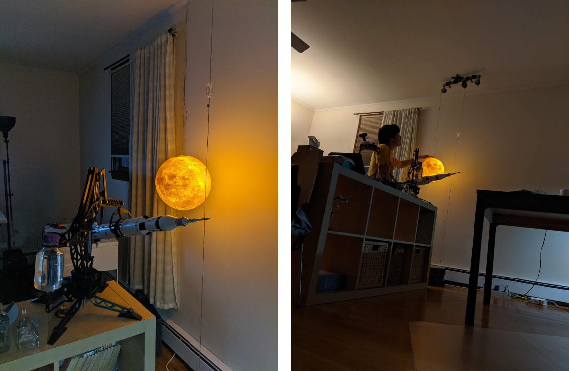 The final position of the arm