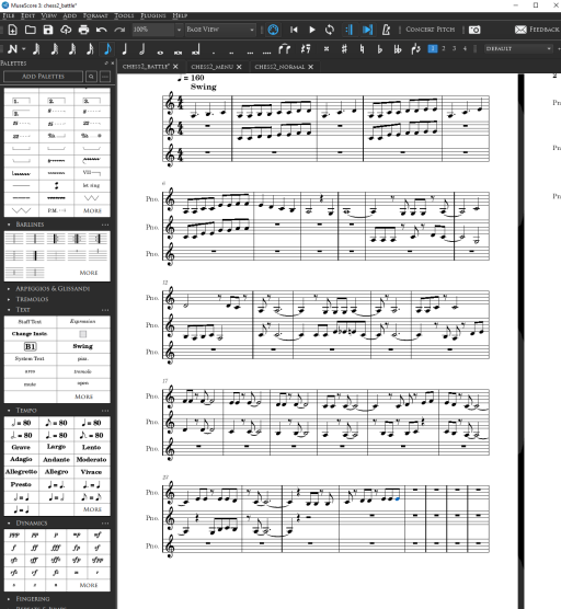 A screenshot of Musescore